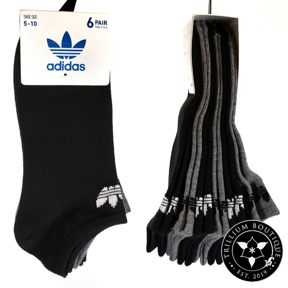adidas Accessories - Adidas Women's Socks 6 Pairs Shoe Size 5-10 NWT!